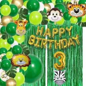 Hemito 82 Pc Jungle Theme Birthday Party Decorations