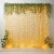 Hemito 9 Pc Haldi Mehndi Decoration Items – Yellow Curtain Cloth Backdrop led fairy lights combo with Green Vines Artificial