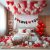 Hemito 37 Pc Valentine Decoration Kit- I Love U Banner,Balloons,Red Foil Heart