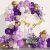Hemito 31 Pc Purple White Gold Birthday Decoration DIY Combo