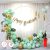 62 pc Green Gold Balloons Combo with Birthday Banner,Arc,Glue Dot,Balloon Pump for boys