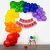 61 Pc Birthday Decoration Kit Red Happy Birthday Banner with 60 Pc Metallic Balloons for Boys