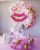 54 Pc Pink White Pastel Balloons Combo with Birthday Banner, Arc, Glue Dot for girls