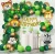 74 Pc Combo Green Gold Chrome Balloon Birthday Foil Balloons 5 Pc Animal Foil Balloons Glue Dot Arch Balloon Hand Pump