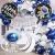 63 Pc astronaut birthday party decoration Combo Metallic Balloon Birthday Foil Moon Stars for Boys
